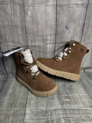 Sorel Explorer III JOAN Boots UK 4 Womens Brown Waterproof Ankle Boots 4uk BN - Image 1 of 4