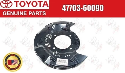 Toyota Genuine Cover sub assy, Disc brake dust, front RH 47703-60090 OEM - Image 1 of 4