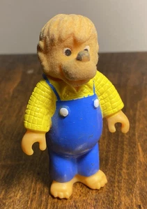 VINTAGE 1986 Berenstain Bears Papa Bear 3.5" Vinyl Plastic Toy Figure 1980's - Picture 1 of 4