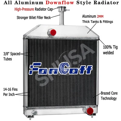 E7NN8005DA Radiator fit Ford/New Holland 445D 455 455C 555C 555D 565D,655C Model - Image 1 of 4