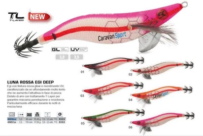 TOTANARA SEIKA LUNA ROSSA EGI DEEP 3.0 TUBERTINI ARTIFICIALE EGING ESCA SEPPIE
