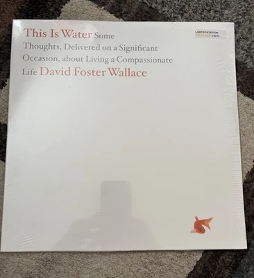 This Is Water David Foster Wallace Orange Colored Vinyl Record Infinite Jest New - Image 1 of 2