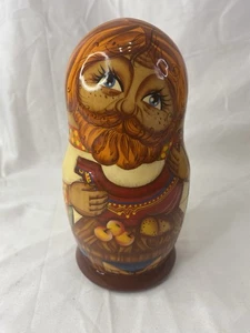 Muñecas rusas de anidación Matryoshka 6 pulgadas Family Gurgeiff A Nicolaeva firmadas - Imagen 1 de 16