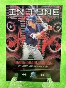 Walker Jenkins - In-Tune - 2024 Bowman Chrome Draft #IT-16 Minesota Twins - Picture 1 of 11