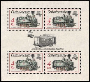 Checoslovaquia bloque 71 locomotoras nuevas #NT453 - Imagen 1 de 1