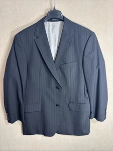 Blazer Boss Hugo Boss Bertolucci 48R Lana Negro Rayas Texturizado Calce Ajustado - Imagen 1 de 14