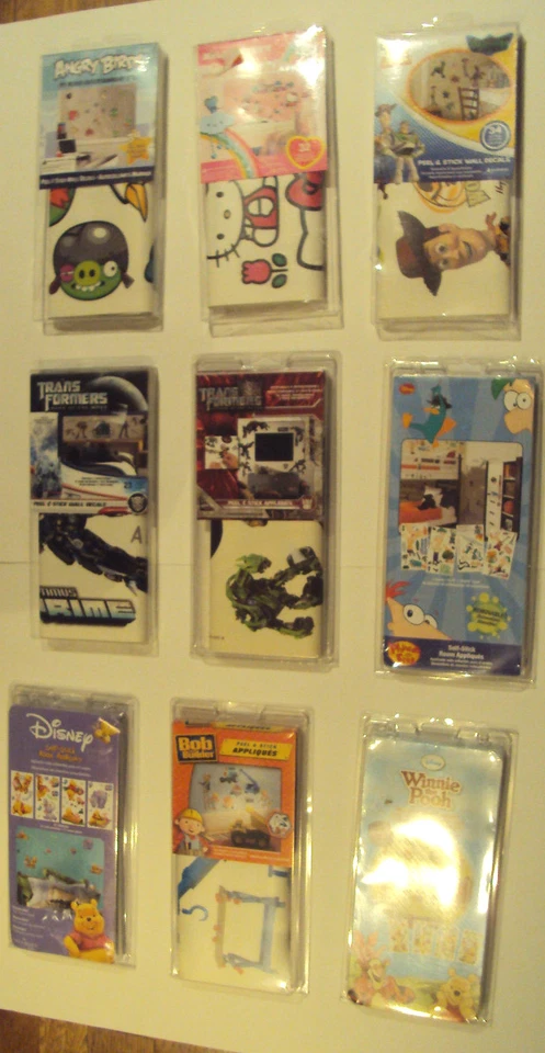 Angry Birds Bob Builder Toy Story Phineas Ferb Winnie Pooh Pokemon Wall Border Foto 1 de 1