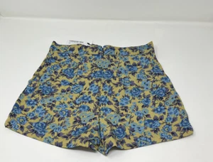 Novella Royale NWT High Waisted Floral Print Shorts Boho Festival Size Small - Picture 1 of 13