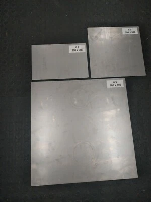 CUSTOM PARTS UK MILD STEEL SHEET 0.9 mm Thick 500 x 500 300 x 300 200 x 300 Laser Cut