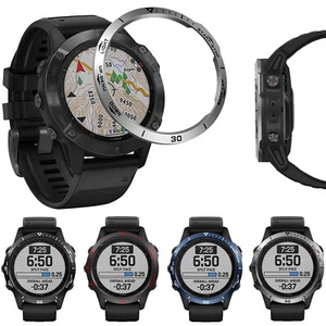 Do Garmin Fenix 6 6 Pro Sapphire Aluminiowe ramki Pierścień Osłona przeciw zarysowaniom - Zdjęcie 1 z 15