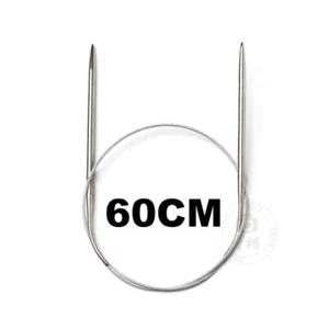 4mm Fixed circular knitting needles Stainless steel knitting needles 60cm - Picture 1 of 1