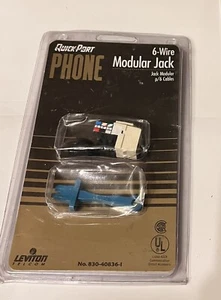 Leviton Quick Port Phone 6 Wire Modular Jack ~ 830-40835-1 - Picture 1 of 2