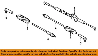 Used Rack and Pinion Assembly fits: 2007 Nissan Sentra Manual Rack and Pinion 2. - Imagem 1 de 2