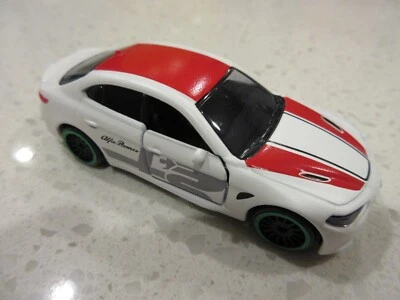 Majorette Alfa Romeo Giulia White Exclusive Color & Design Diecast Race Car - Image 1 of 4