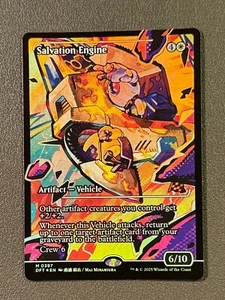 Salvation Engine Showcase FOIL - Aetherdrift MTG DFT #397 Borderless ENGLISH - Picture 1 of 2