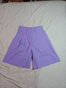 Girls Purple Size Small Pleated Shorts - Picture 1 of 3