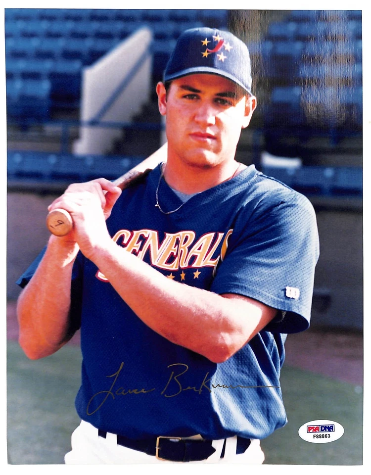 Lance Berkman Autographed 8x10 Photo PSA/DNA Sticker Only - Image 1 of 1