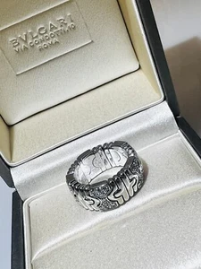 BVLGARI Parentesi Diamond Ring 18K White Gold…Excellent - Picture 1 of 17