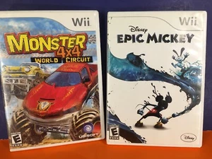 Buy MONSTER 4X4 WII COMPLETE IN BOX W/ MANUAL CIB and Get Epic Mickey Free! - Picture 1 of 3