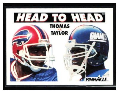 1991 Pinnacle Head To Head 354 Thurman Thomas / Lawrence Taylor - Image 1 of 2