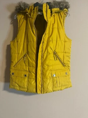 Chaleco Coldwater Creek Amarillo Talla M (10-12) Foto 1 de 4