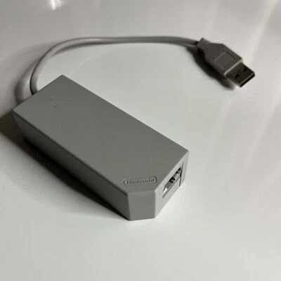 Genuine Nintendo Wii Switch LAN Official Ethernet Adapter RVL-015 - Image 1 of 4