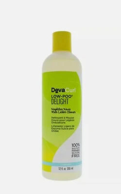 Lot of 3 DevaCurl Low-Poo Delight Weightless Waves Mild Lather Cleanser 12oz/ea - Image 1 of 3