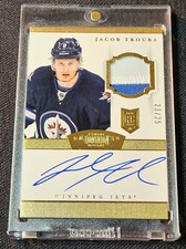 2013-14 Dominion Gold RPA /25 Jacob Trouba Rookie Patch Auto RC #208 