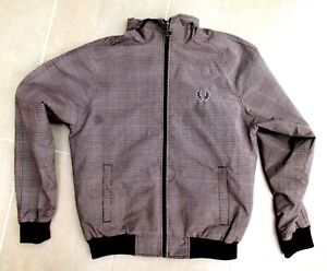 FRED PERRY SPORT brown check, mod, suedehead, harrington jacket, THIS TOWN 