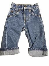 VTG Little Levi's Orange Tab Denim Jeans Babies Size 0 Slim USA 5 Pocket