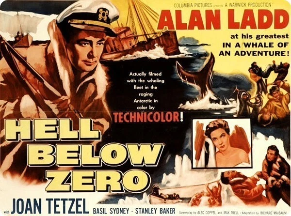 Hell Below Zero Starring Alan Ladd, Stanley Baker, Joan Tetzel - Image 1 of 1
