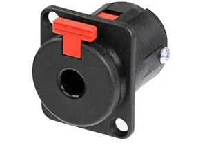 Montaje en panel de bloqueo NEUTRIK NJ3FP6C-B 1/4" hembra TS o TRS - NEGRO/DORADO - Imagen 1 de 1