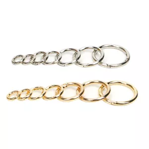 Llavero con bisagras anillo dividido carceleros soporte para llaves con bisagras divididas acero inoxidable/latón - Imagen 1 de 5