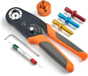 Crimping Tool for Solid Contacts Deutsch DT DTM DTP Connectors Amphenol AT Pins - Picture 1 of 12