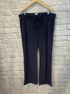 Pantalones deportivos para mujer J.Crew azul marino de tela de rizo pierna ancha salón TXL ¡NUEVOS! - Imagen 1 de 6