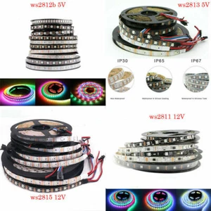 DC5V WS2812 WS2813 WS2811 WS2815 12V RGB LED strip lihgt Addressable Tape Light - Picture 1 of 7