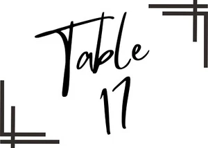 Elegantes números de mesa de descarga digital - acceso instantáneo para bodas y eventos - Imagen 1 de 2