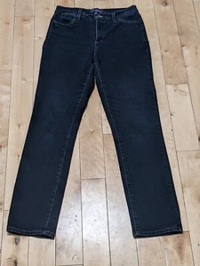 Not Your Daughters Women's Medium Wash black Straight Fit Denim Jeans Sz 10 - Picture 1 of 4
