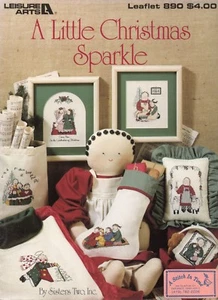 A Little Christmas Sparkle Cross Stitch Book - Leisure Arts #890 - 1990 - Picture 1 of 2