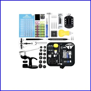 145-Piece Professional Watch Repair Kit with Batteries & Durable Tools - Picture 1 of 11