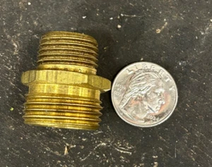 3/4" Male Garden Hose x 1/2" MIP Adapter Brass Fitting 10 pcs - Picture 1 of 4