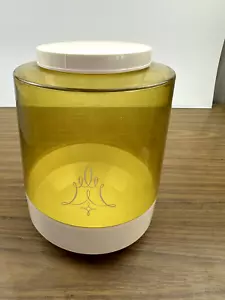 Vintage Retro Nally Amber Biscuit Barrel 23cms 1970s Australia Canister - Picture 1 of 8