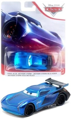 DISNEY PIXAR CARS - MATTEL STEEL BLUE JACKSON STORM - IGNTR #20 Disney Pixar Cars 1:55 Die-cast Auto Metall
