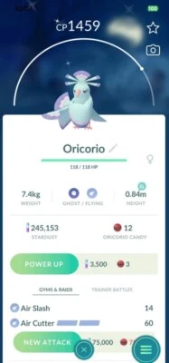 Pokémon Shiny ( Sensu ) Oricorio GO - Image 1 of 2