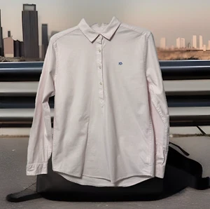 Camicia Southern Tides taglia XS rosa righe intercoastal Hadley Popover top nautico - Foto 1 di 13