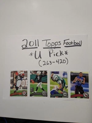 2011 Topps Football💥U Pick💥" Must Buy At Least Two" (13-422) Some 2010 Topps - Image 1 of 2