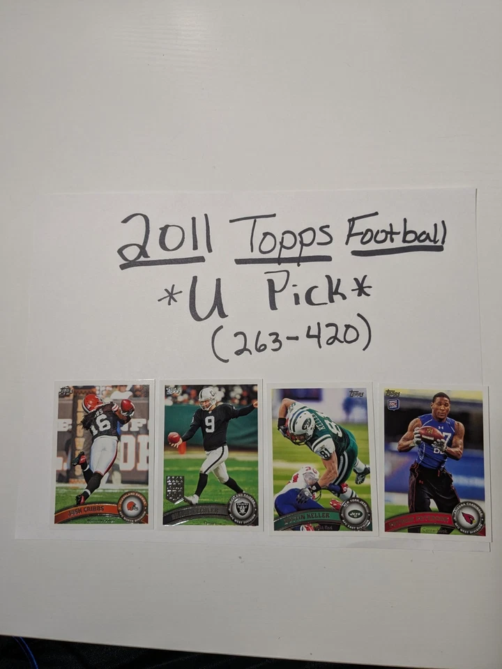2011 Topps Football💥U Pick💥" Must Buy At Least Two" (13-422) Some 2010 Topps - Image 1 of 2