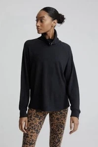 Varley Adkisson Top Sweatshirt Black Medium - Picture 1 of 6