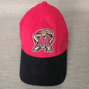 Adidas Snap Cap Hat Men's One Size Cotton Maryland Terrapins Red Black Sticker - Picture 1 of 12