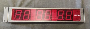 Leitch DTD-5225 Large Red LED Digital SMPTE/EBU Timecode Clock Date Wall Display - Picture 1 of 13